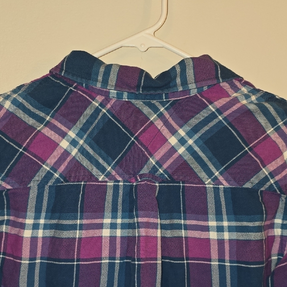Tommy Hilfiger Plaid Button Down Shirt - Blue and Pink LOT-R1 - Picture 6 of 6